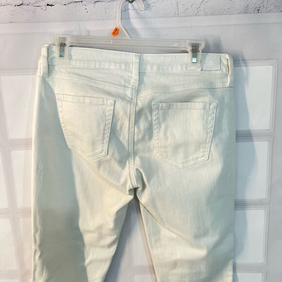Guess Brittney White Skinny Cropped Ankle Zip Jeans Size 29 - Picture 8 of 14